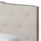 Baxton Studio Vivienne Modern Light Beige Upholstered Full Size Bed 146-8239 - alternate 10